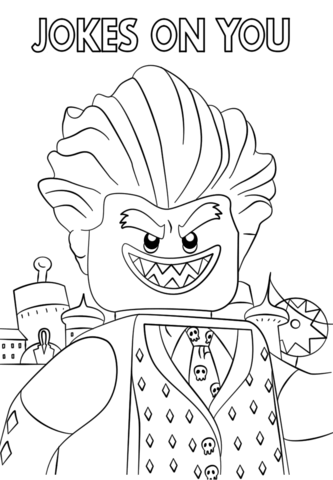 Jocker from the lego batman movie coloring page free printable coloring pages