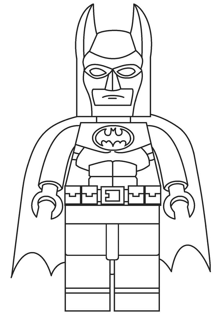 Lego batman image coloring page