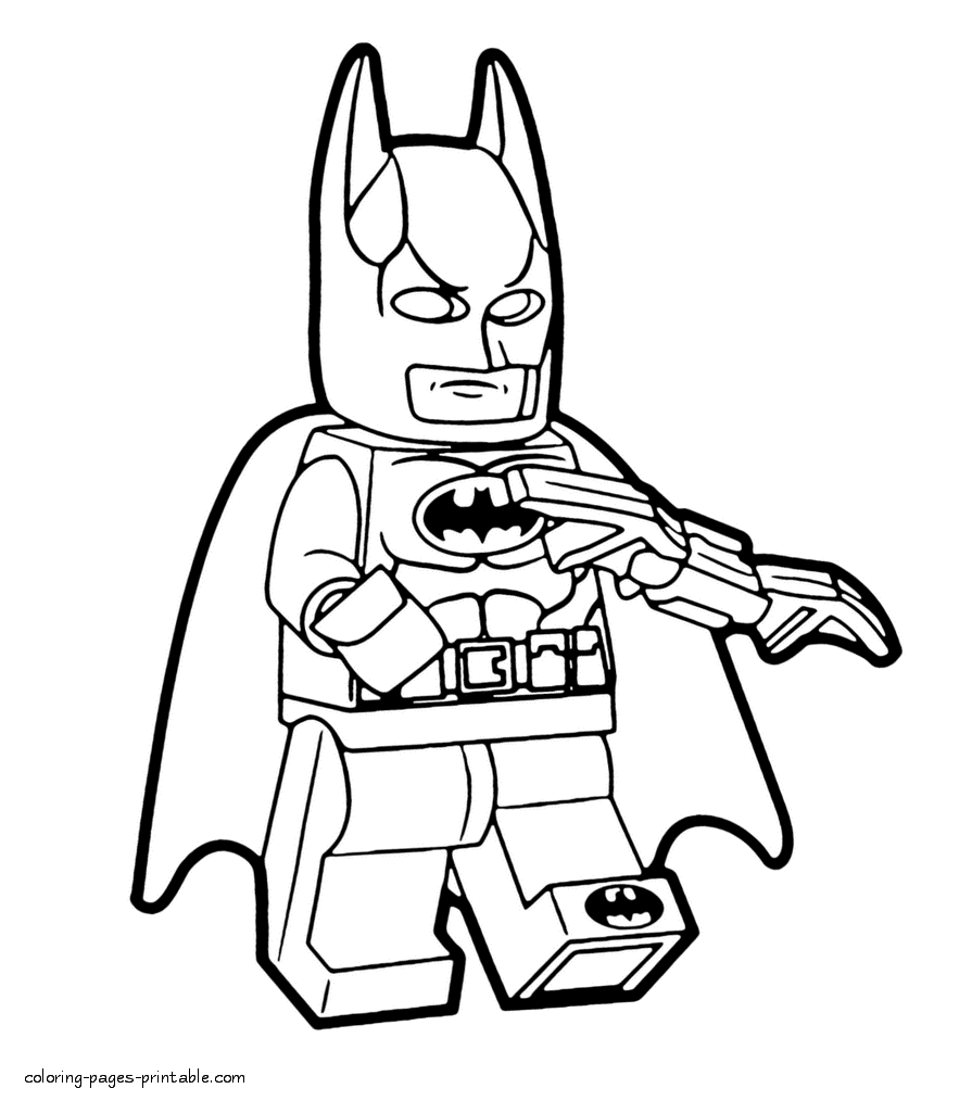 Lego batman coloring pages for kids coloring