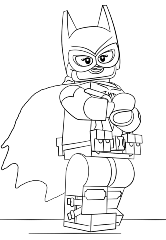 Lego batgirl coloring page free printable coloring pages