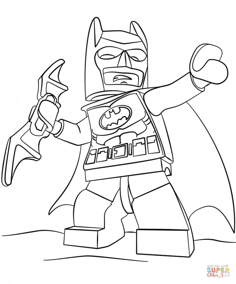 Lego batman coloring page free printable coloring pages