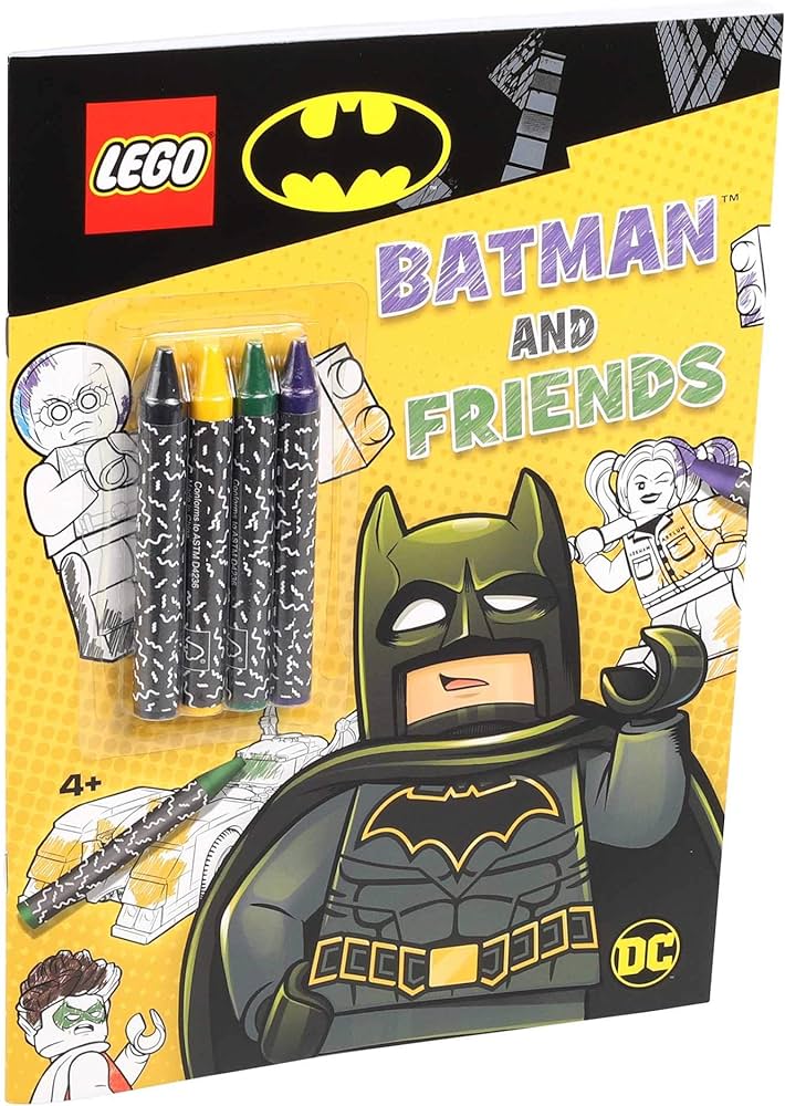 Lego batman batman and friends coloring activity with crayons ameet publishing books