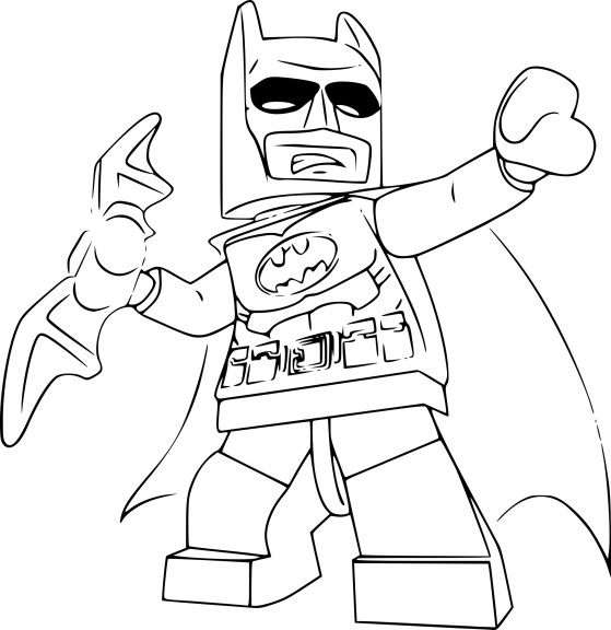 Lego batman coloring page