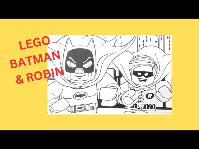 Avengers lego batman robin coloring pages for kids