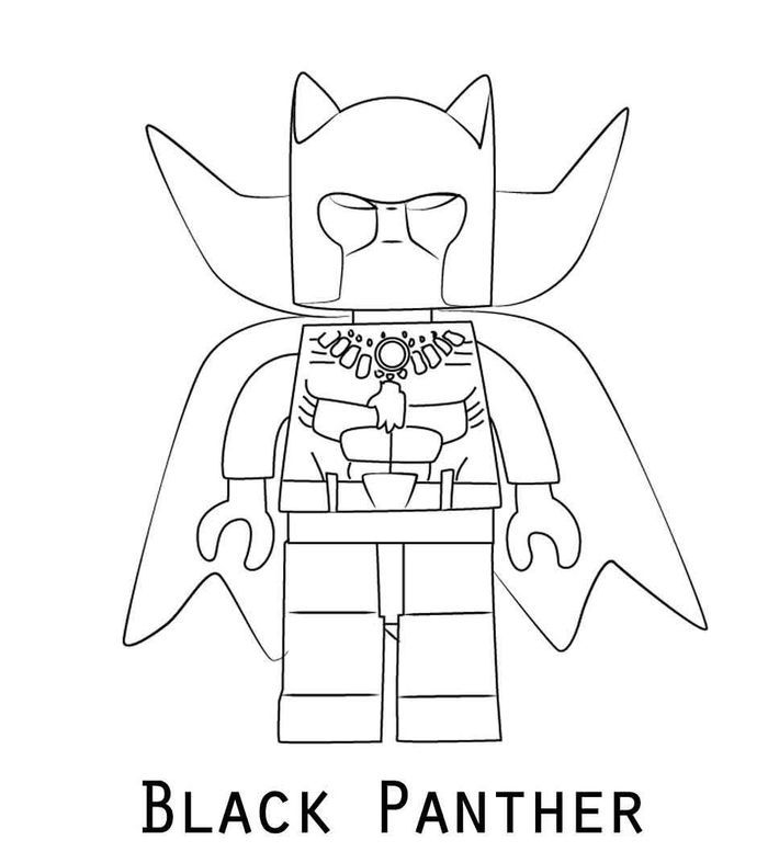 Explore the world of black panther with lego loring pages