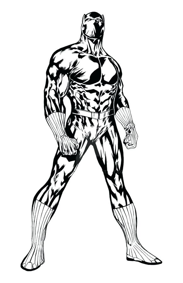 Black panther coloring pages