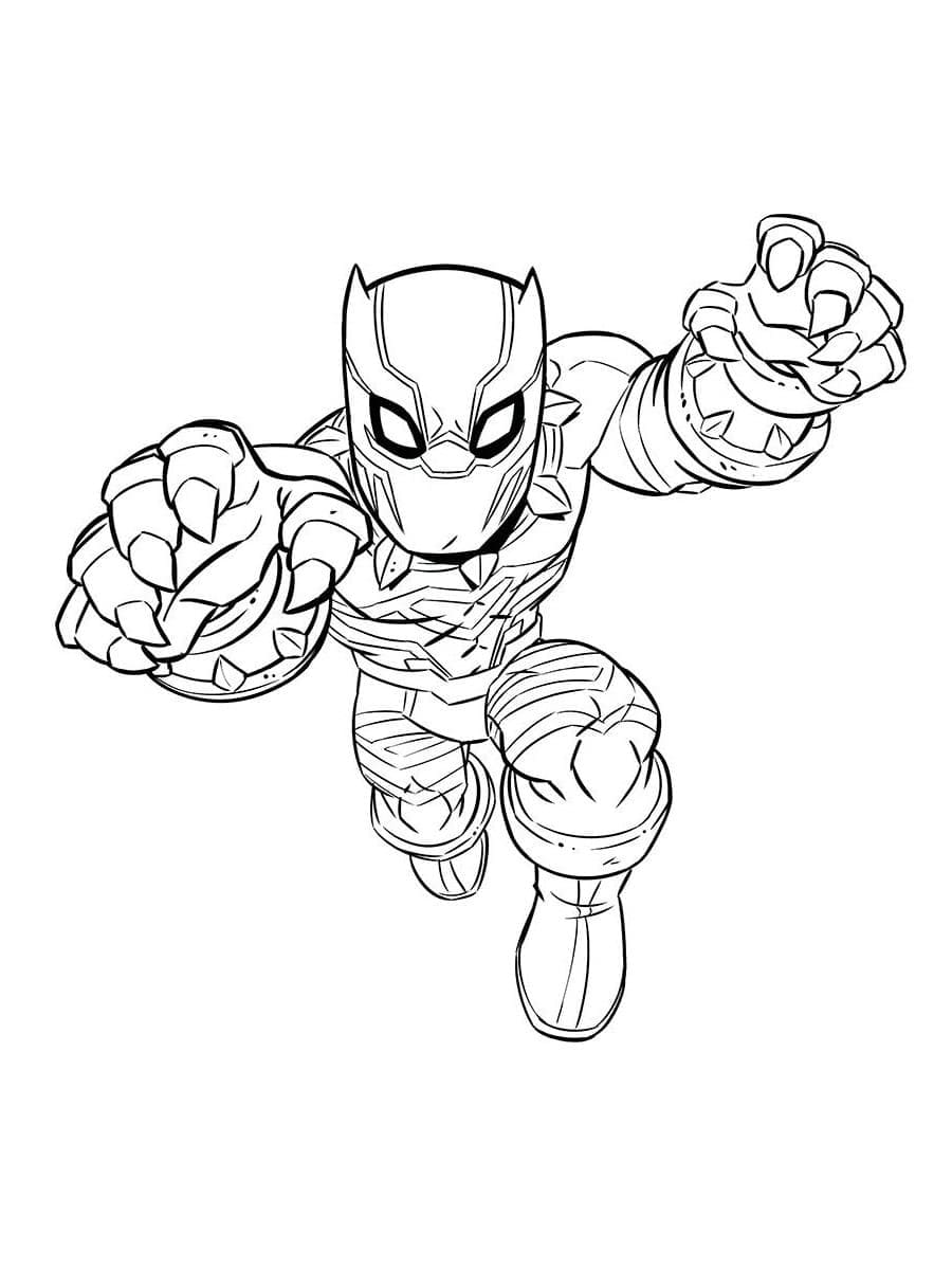 Black panther coloring pages