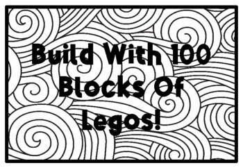 Build with blocks of legos th day of school activity colorg pages worksheet by swati sharma