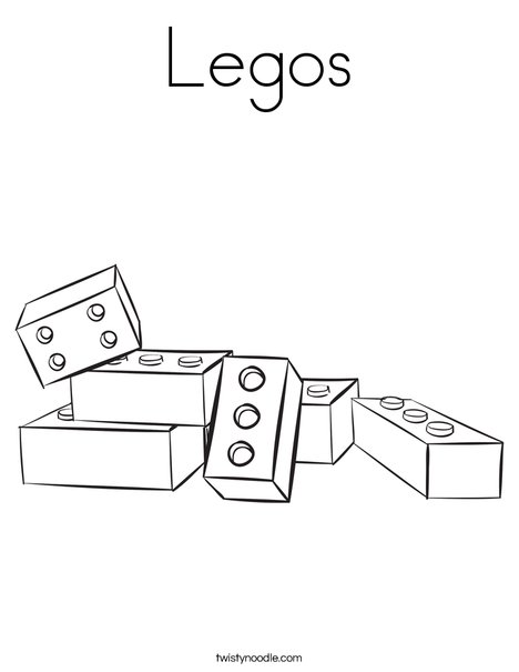 Legos coloring page