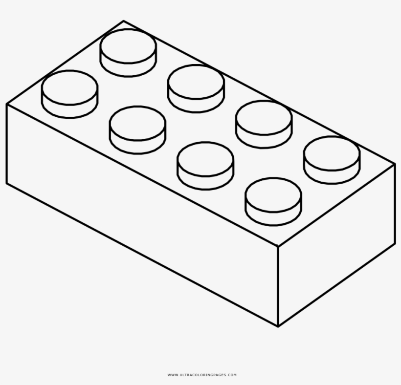 Lego brick coloring page