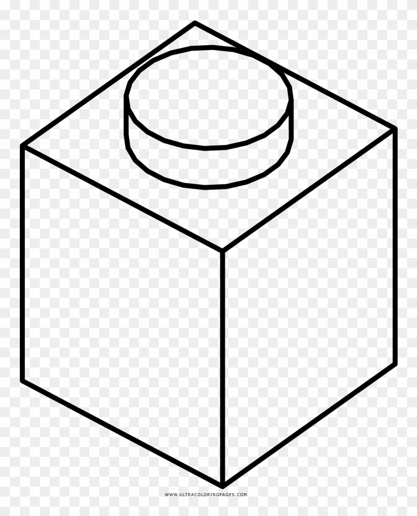 Lego brick coloring page