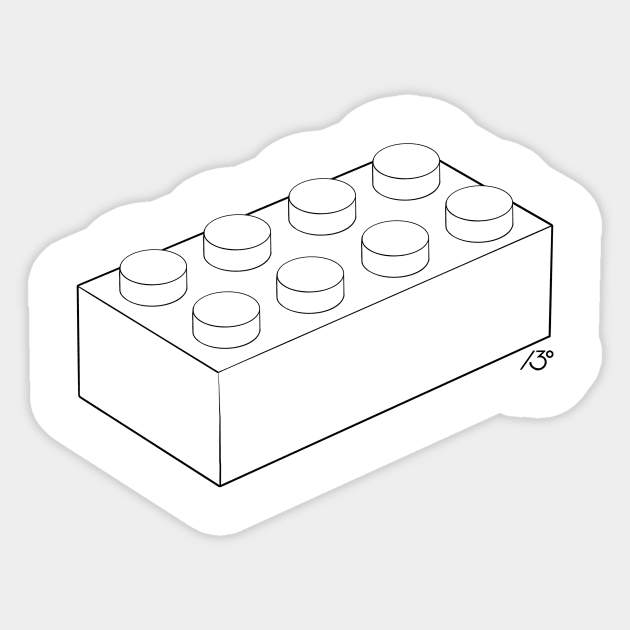 Minimal brick line drawing