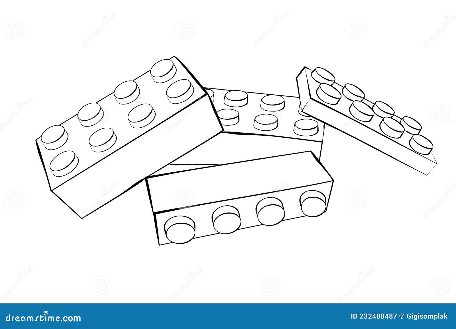 Lego brick sketch stock illustrations â lego brick sketch stock illustrations vectors clipart