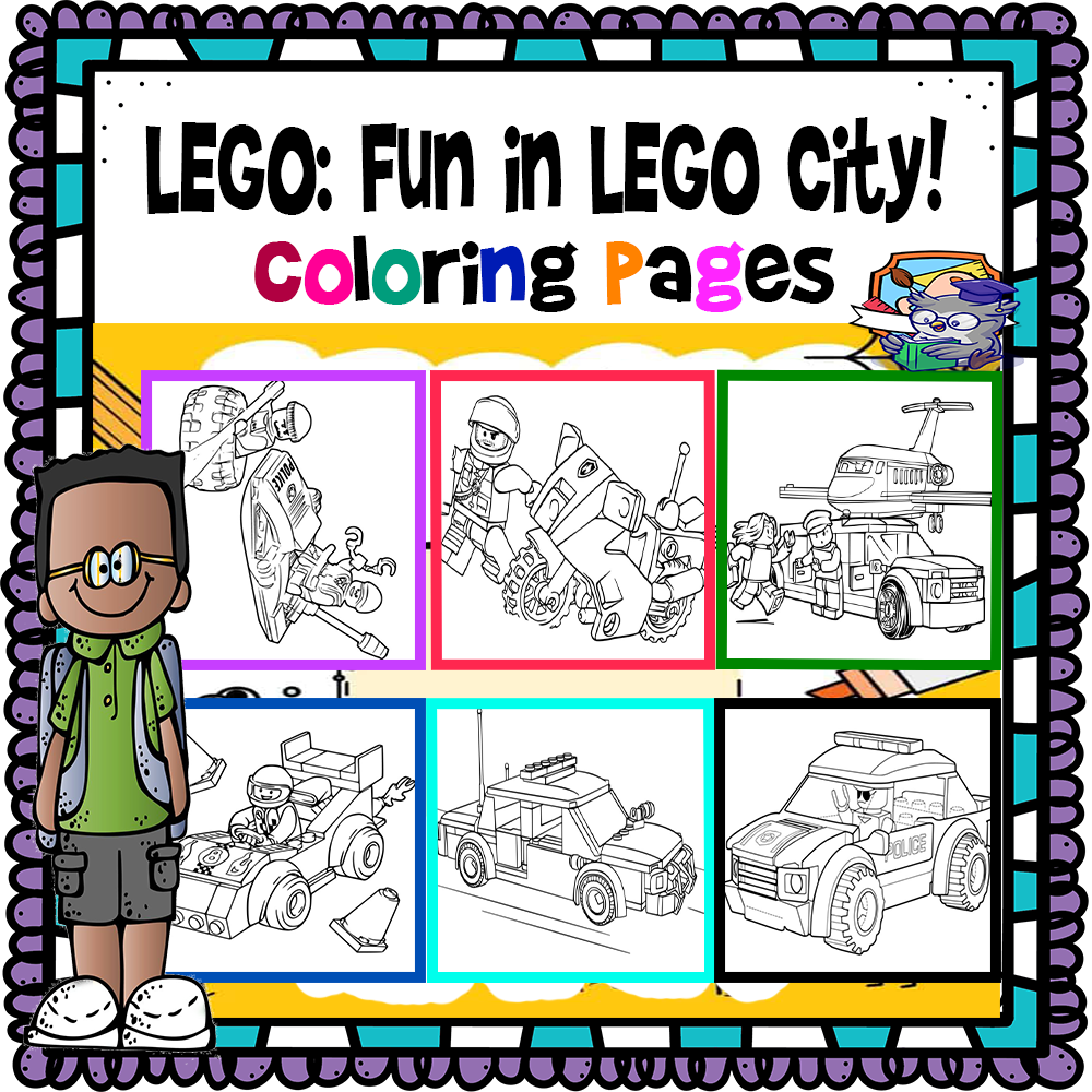 Lego fun in lego city coloring pages made by teachers