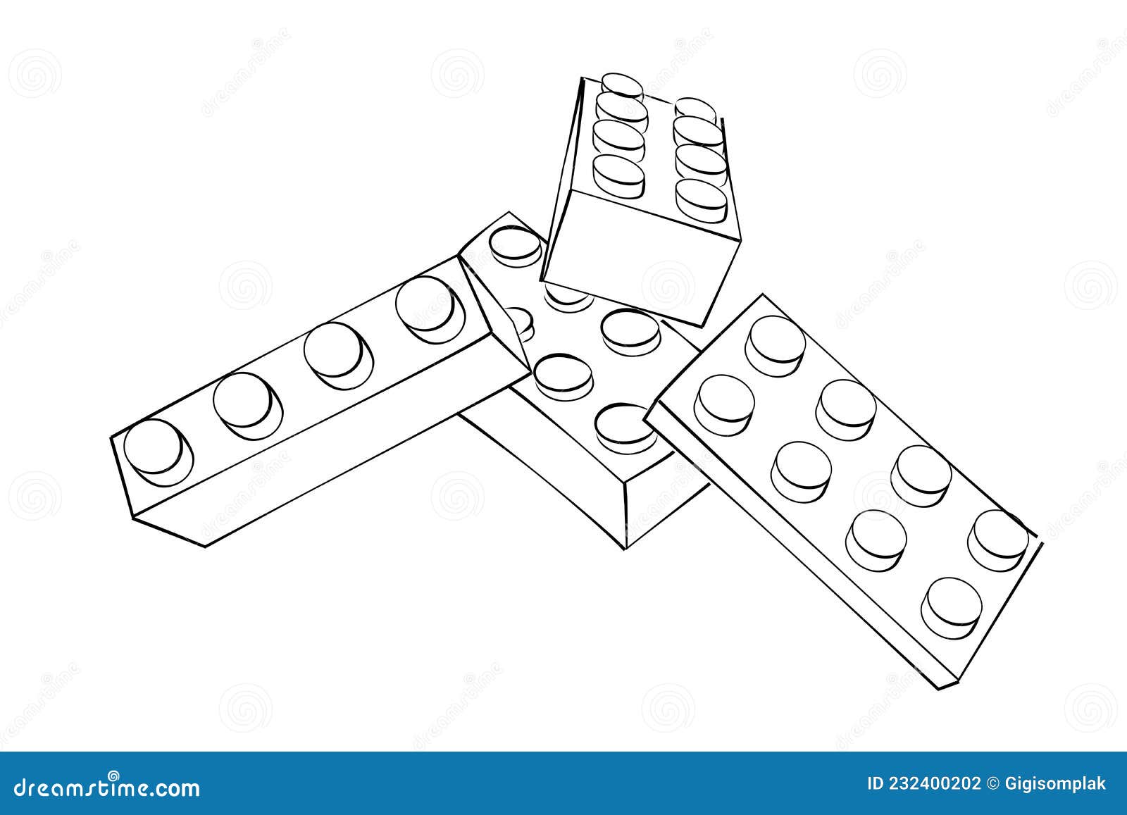 Lego brick sketch stock illustrations â lego brick sketch stock illustrations vectors clipart