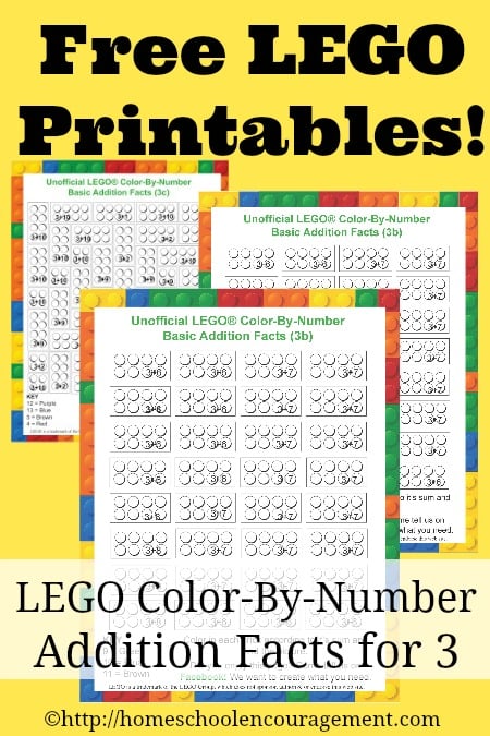 Free lego color by number