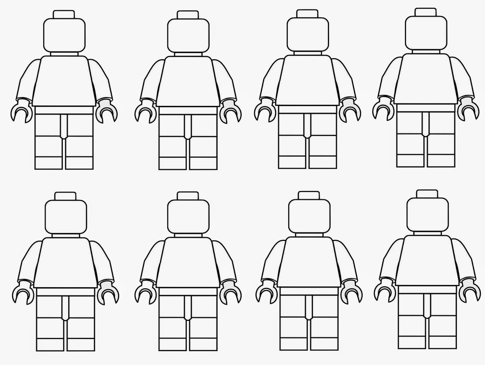 Lego men coloring page spring time doodles