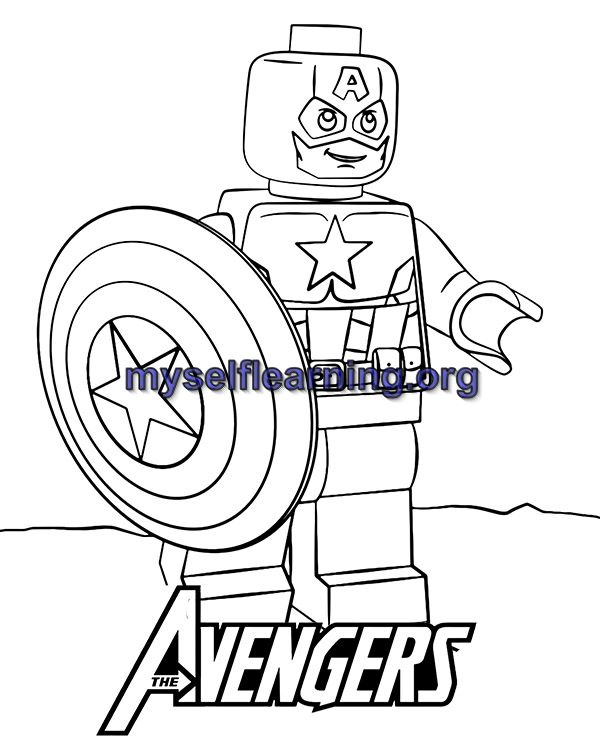 Lego characters coloring sheet instant download