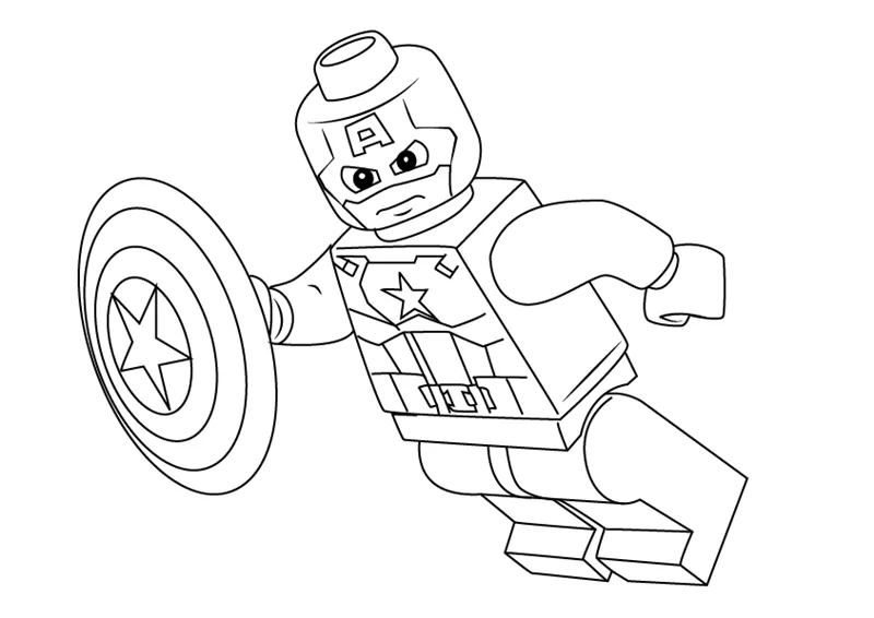 Lego captain america malvorlagen