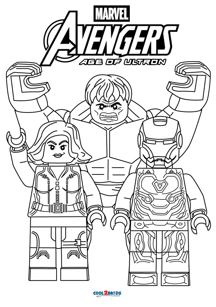 Free printable lego avengers coloring pages for kids