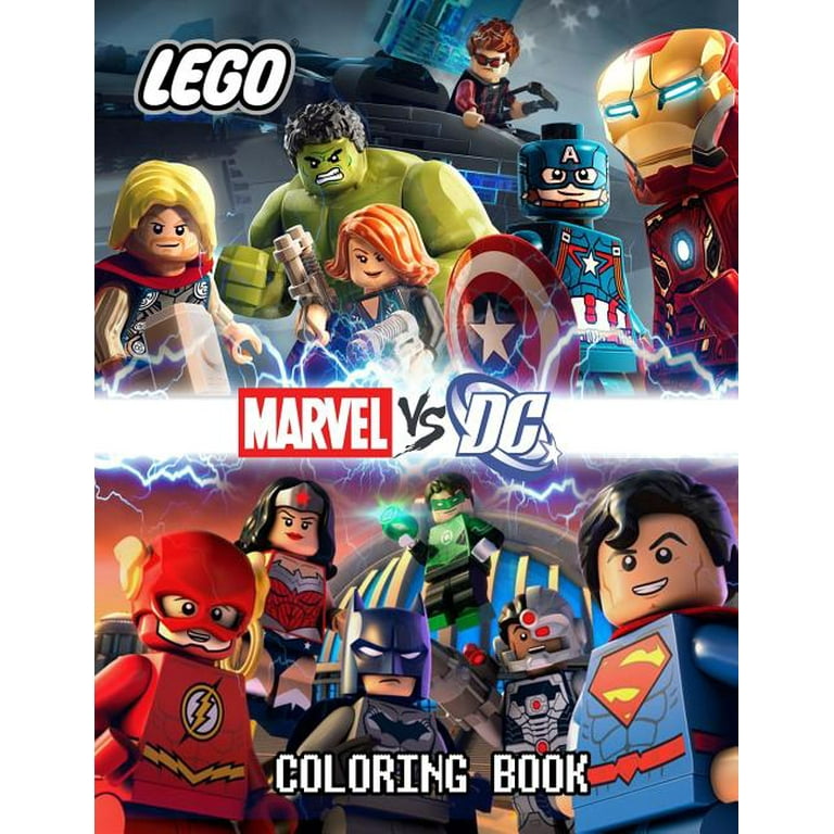 Lego coloring book marvel vs dc coloring book for kids ages