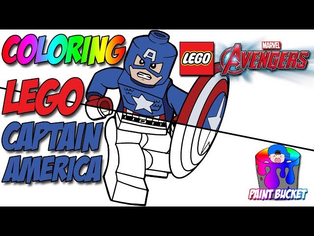 Coloring captain america marvel avengers lego fusion coloring pages