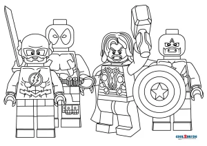 Free printable lego avengers coloring pages for kids