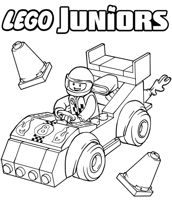 Lego juniors set coloring page