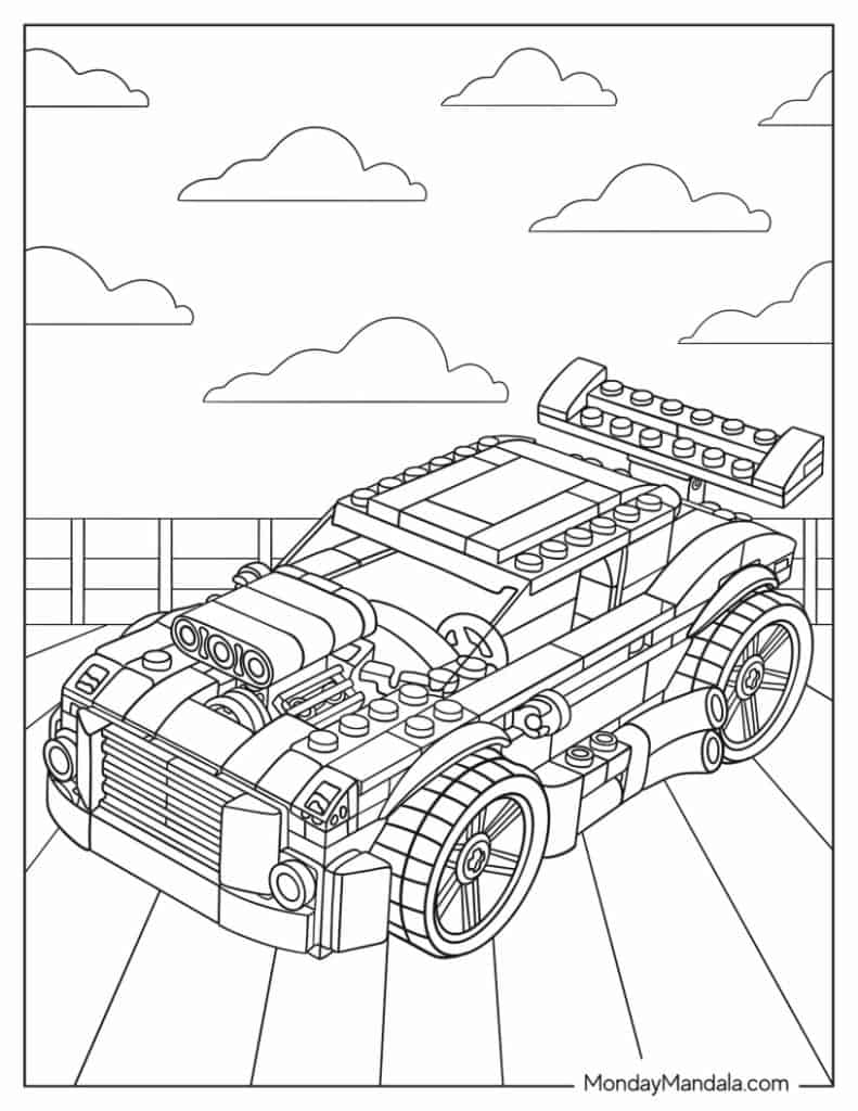 Lego coloring pages free pdf printables