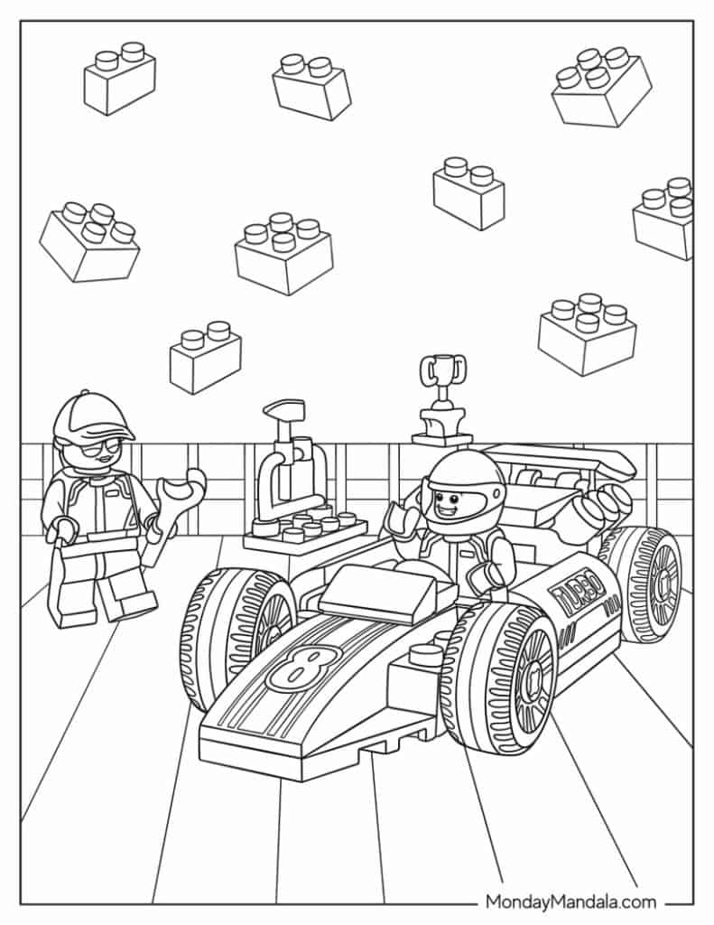 Lego coloring pages free pdf printables