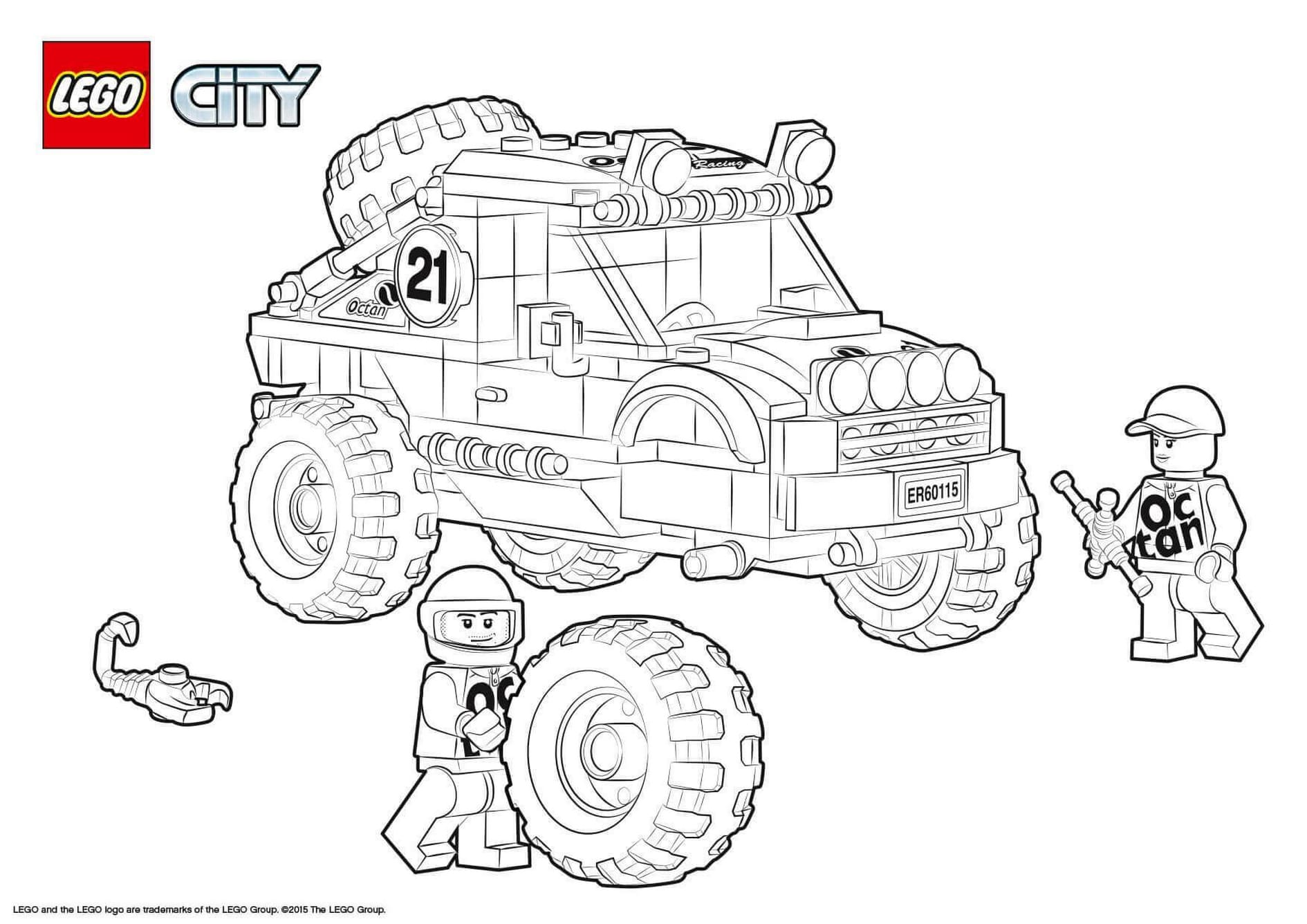 Lego city coloring pages free printable coloring pages