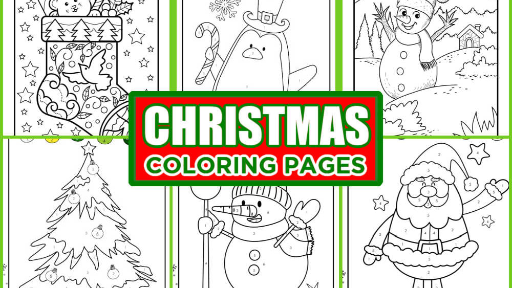 Free christmas coloring pages for kids