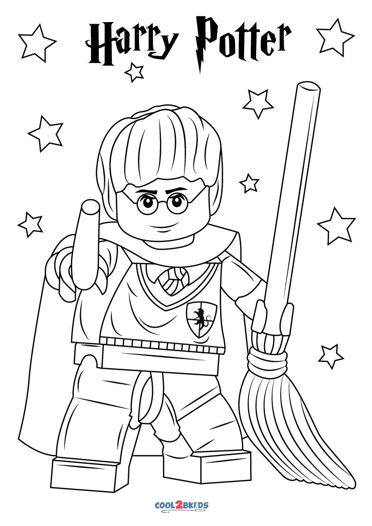 Free printable lego harry potter coloring pages for kids