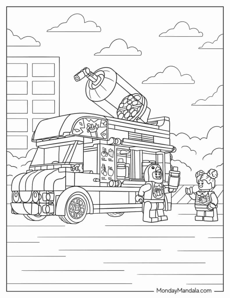 Lego coloring pages free pdf printables