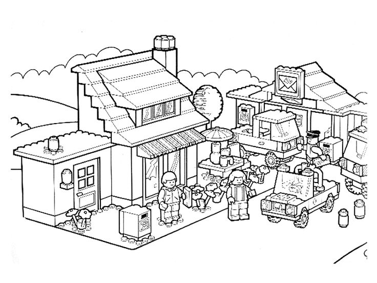 Lego coloring pages