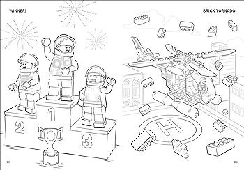 Lego fun in lego city coloring book editors of studio fun international books