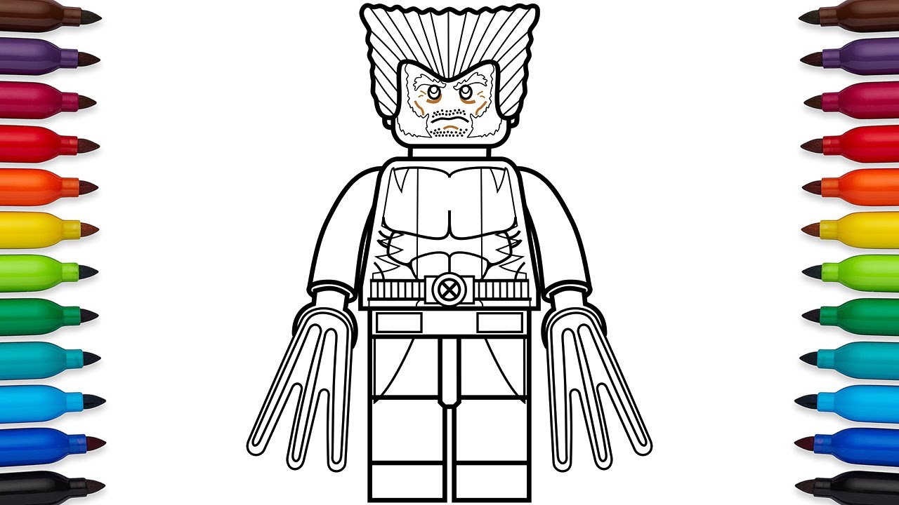 How to draw lego wolverine