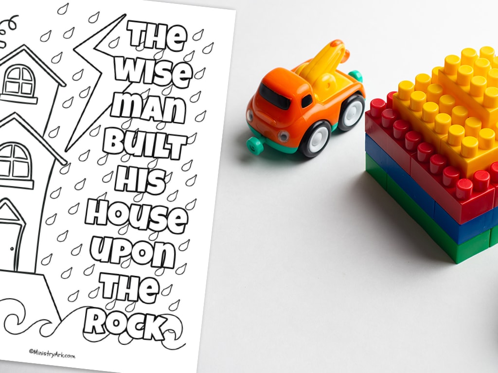 The wise man built printable matthew