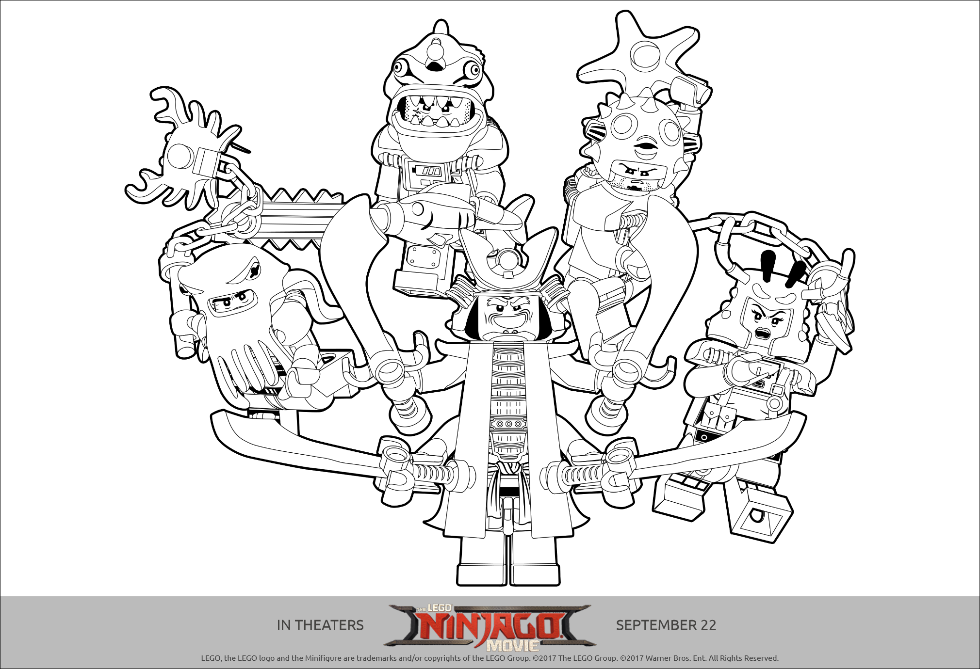 Lego ninjago printables coloring pages and activity sheets