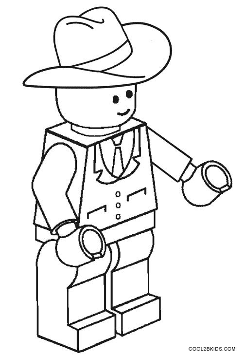 Printable cowboy coloring pages for kids coolbkids lego coloring pages lego coloring turtle coloring pages