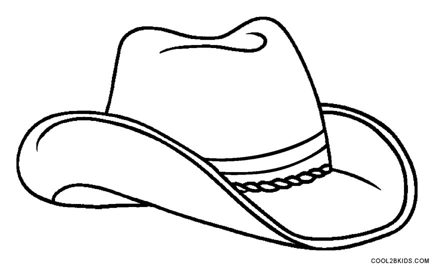 Printable cowboy coloring pages for kids