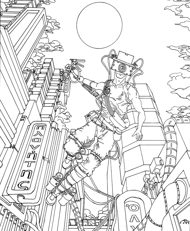 Finished my line work for hermes rcyberpunk