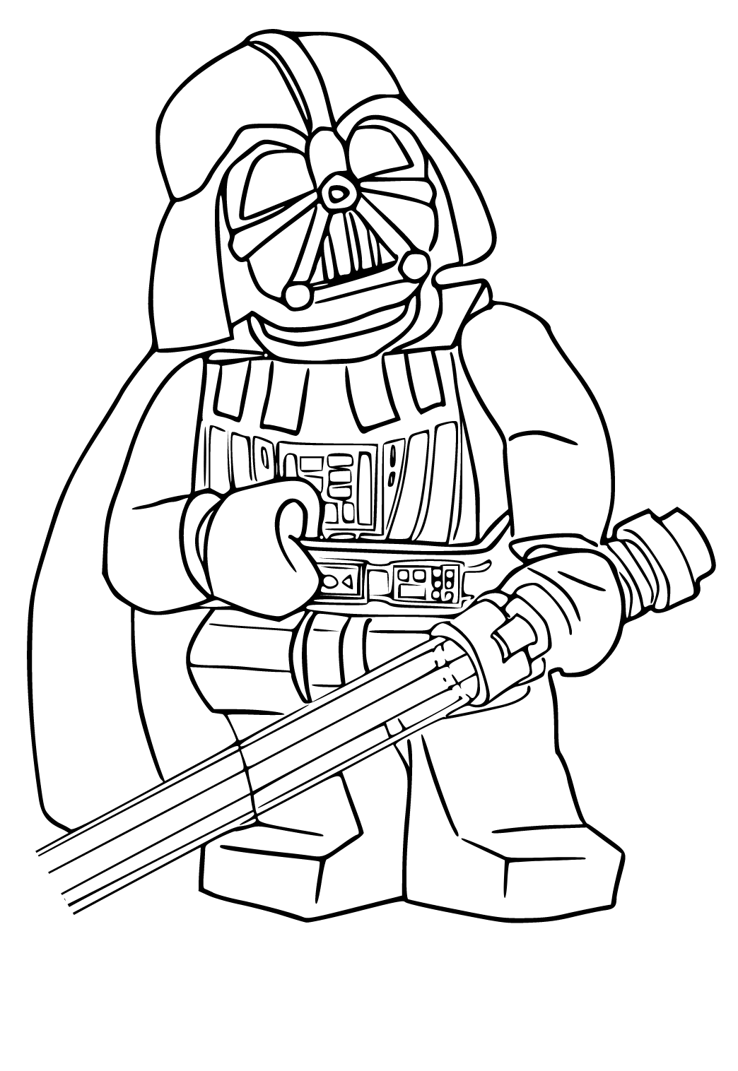 Free printable darth vader lego coloring page sheet and picture for adults and kids girls and boys