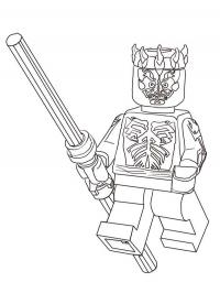 Lego darth vader coloring page