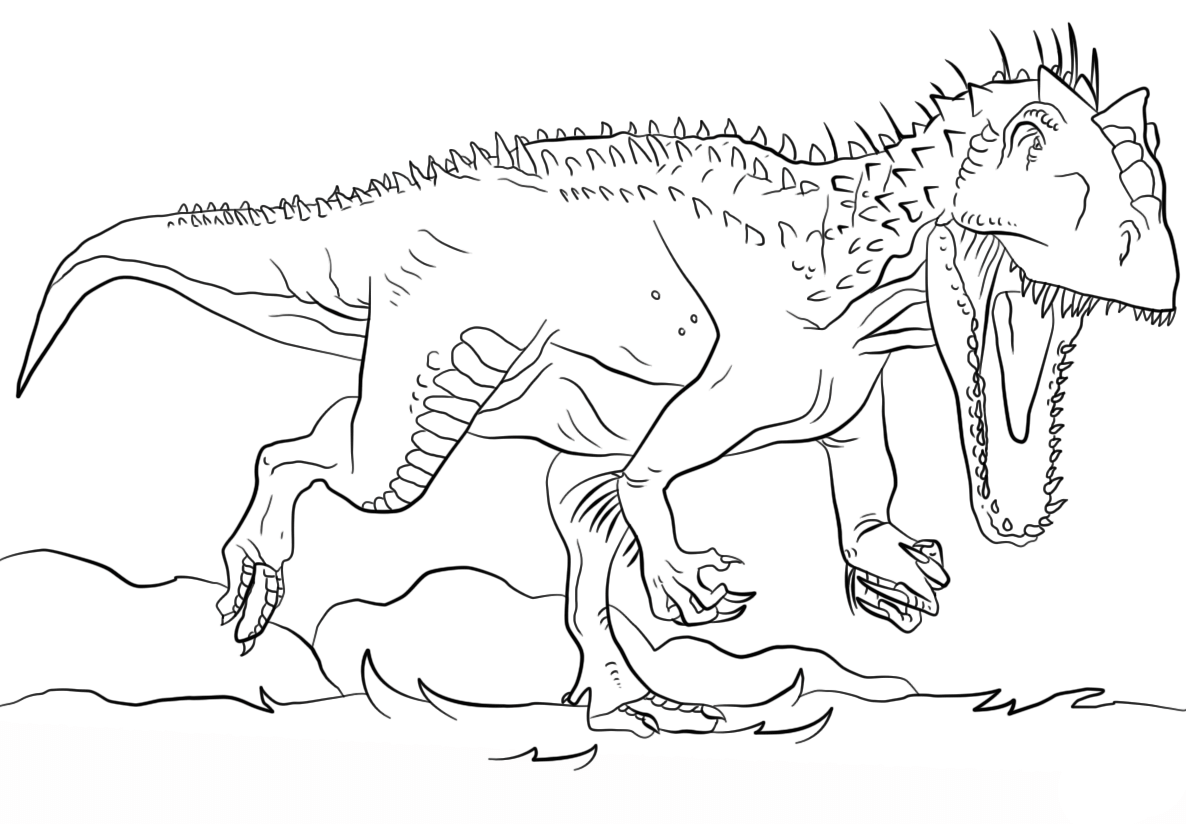 Jurassic world coloring pages