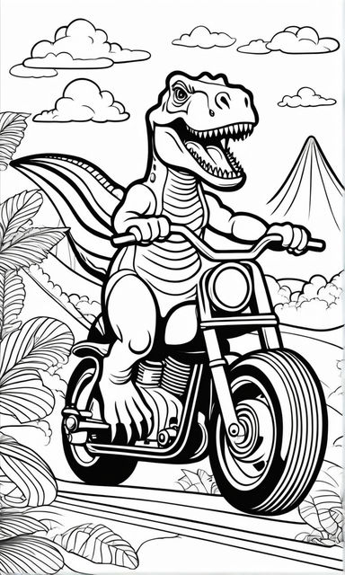 Dinosaur coloring book age