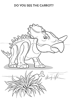 Lego jurassic world lets paint dinosaurs coloring activity with paint ameet publishing books