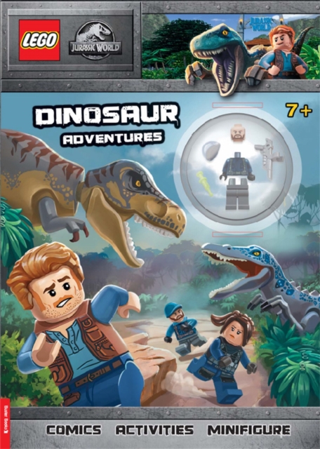 Lego jurassic worldâ dinosaur adventures activity book with acu guard minifigure buster books