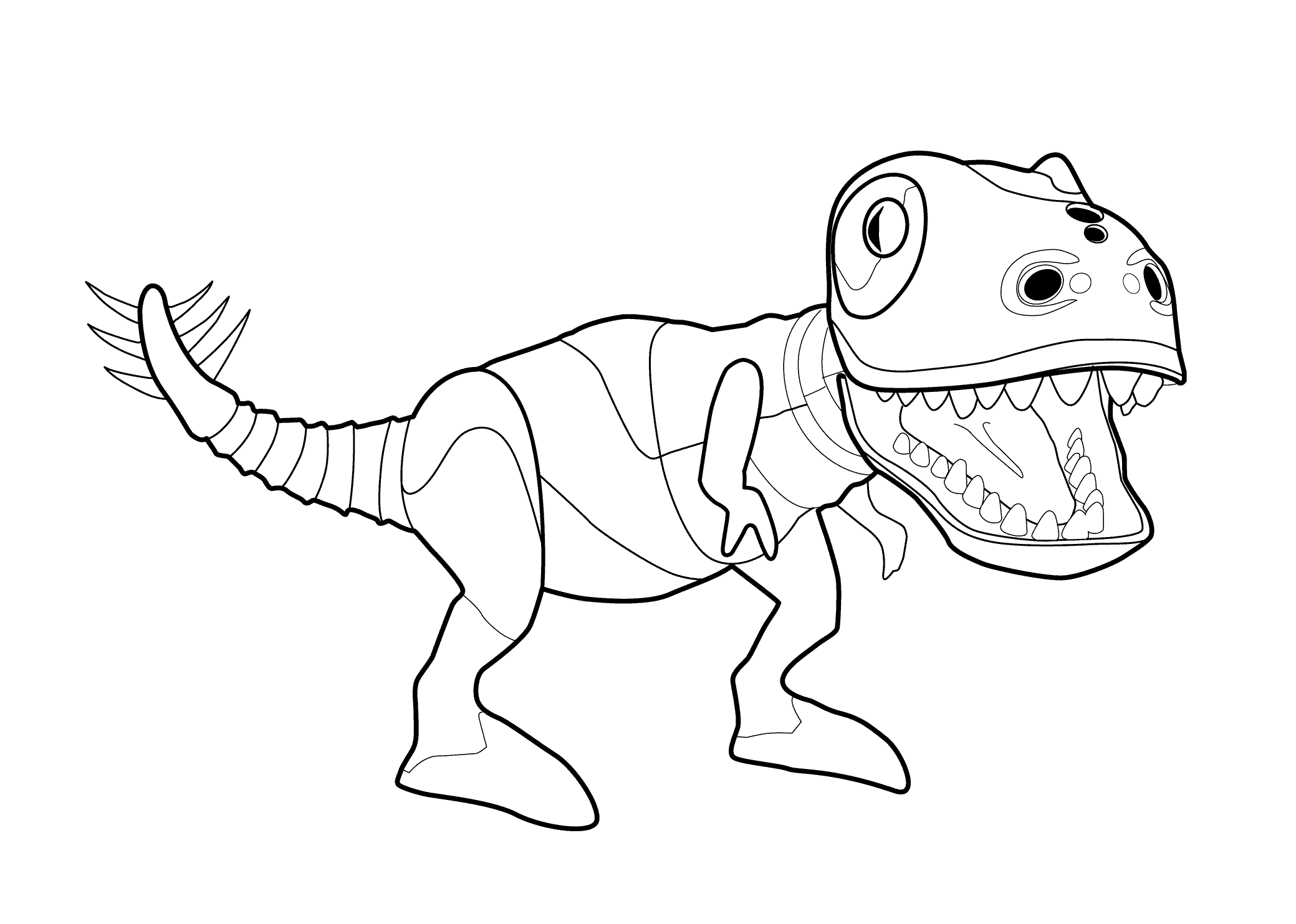 Lego dinosaurs coloring page