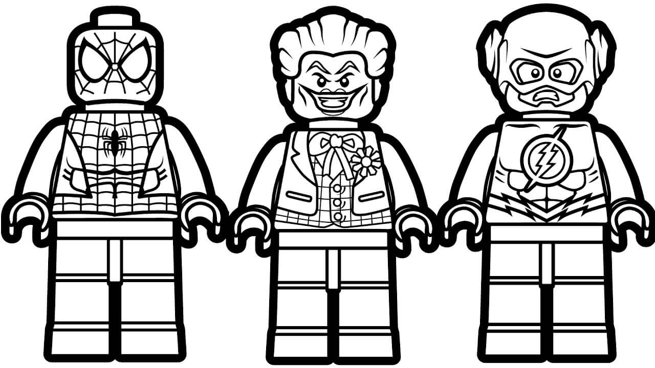 Lego spiderman pages â printable pages